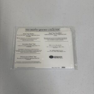 Creative Memories - Power Sort Dividers - Pack of 12 - New Sealed